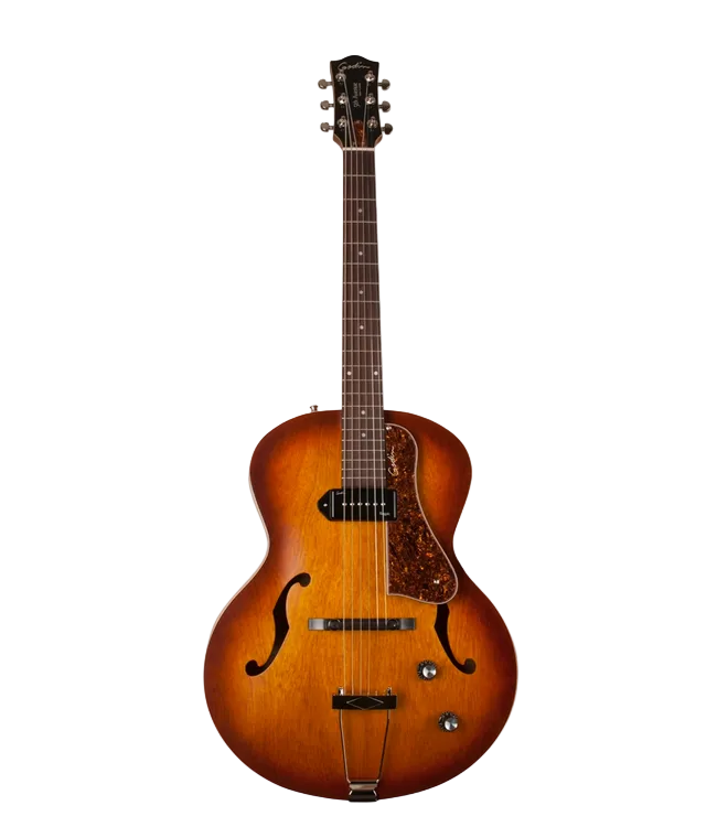Guitarra Eléctrica de cuerpo hueco Godin 5th Avenue Kingpin P90 - Cognac Burst